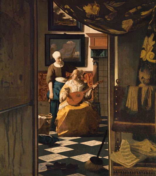 The Love Letter de Johannes Vermeer