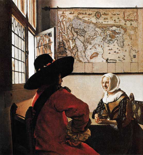 Soldier and Laughing Girl de Johannes Vermeer