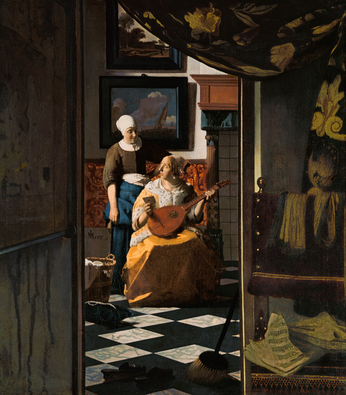 Vermeer/ The love letter / c.1669/70 de Johannes Vermeer