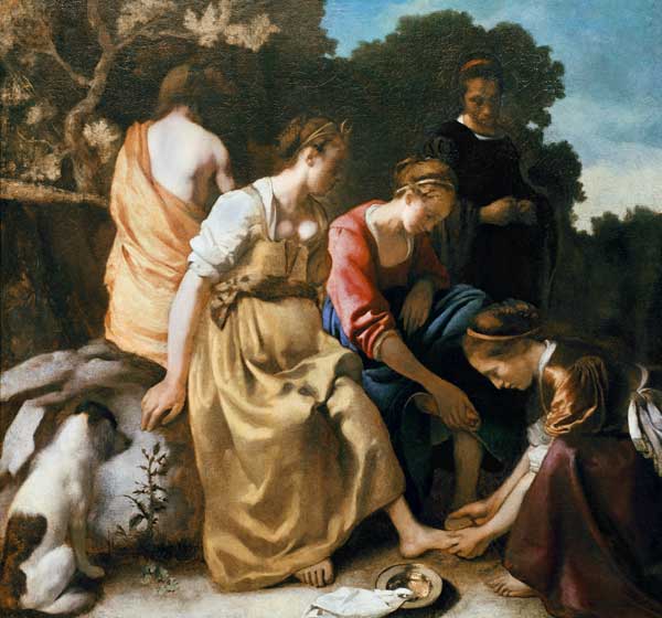 Diana and her Companions de Johannes Vermeer