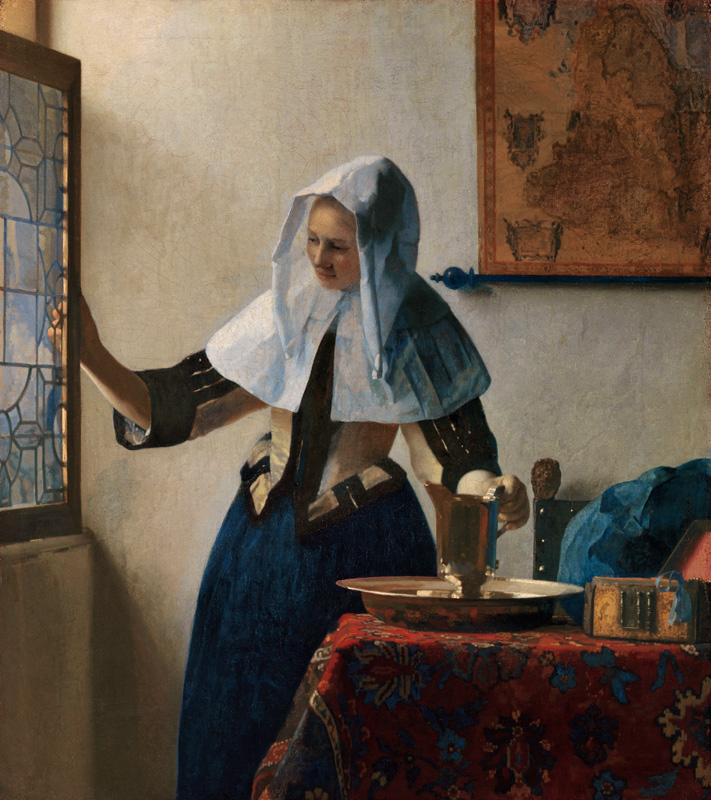 Woman with a Water Jug de Johannes Vermeer