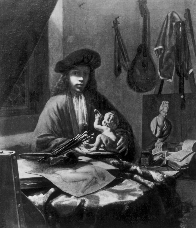 Portrait of the artist de Johannes Vermeer