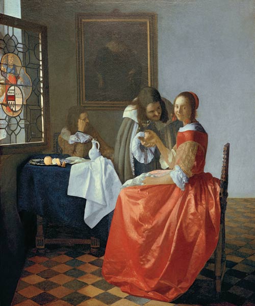 The Girl with the Wineglass de Johannes Vermeer