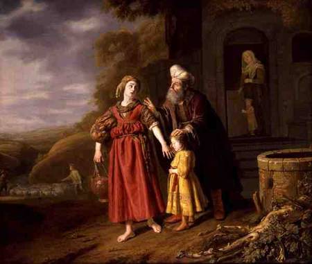 The Expulsion of Hagar and Ishmael de Jan Victors