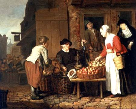 The Fruit Seller de Jan Victors
