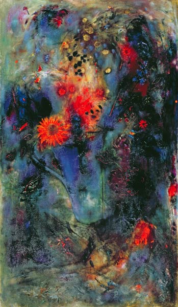 Sunflower, 2002 (oil on canvas)  de Jane  Deakin
