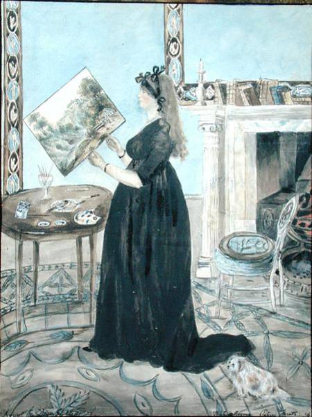 Portrait of Elizabeth Anne Fordyce in the Little Sitting Room at Putney Hill de Jane Maxwell Fordyce