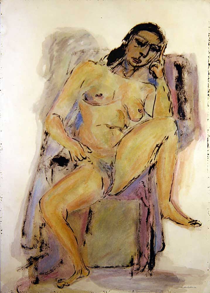 Seated Nude, 1946 de Jankel Adler