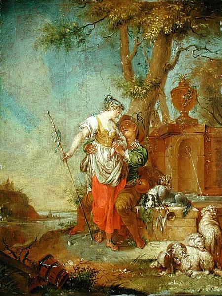 Shepherd and Shepherdess de Januarius Zick