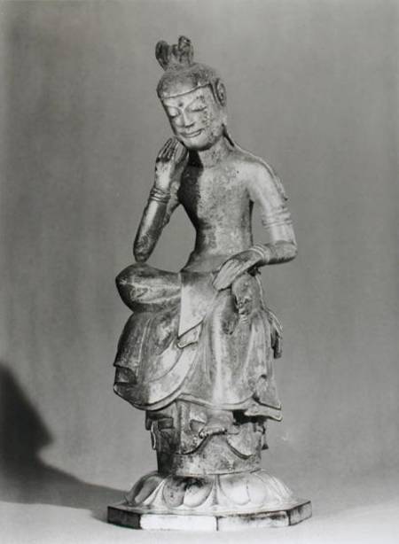 Bodhisattva Seated in a Meditative Pose de Japanese School