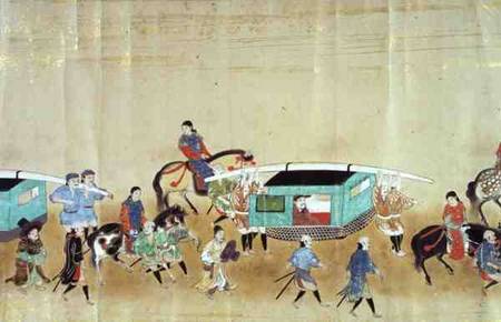 Part of the Sixth Korean Embassy to Japan in Meireki 1 at the time of Tokugawa Ietsuna's succession de Japanese School