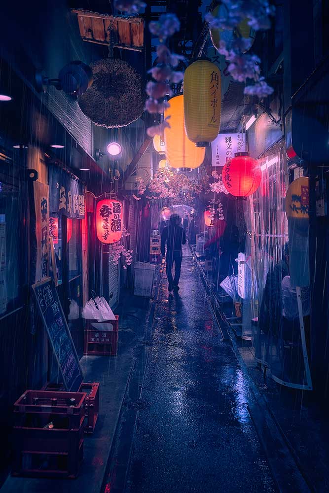 Tokyo Blue Rain de Javier De la