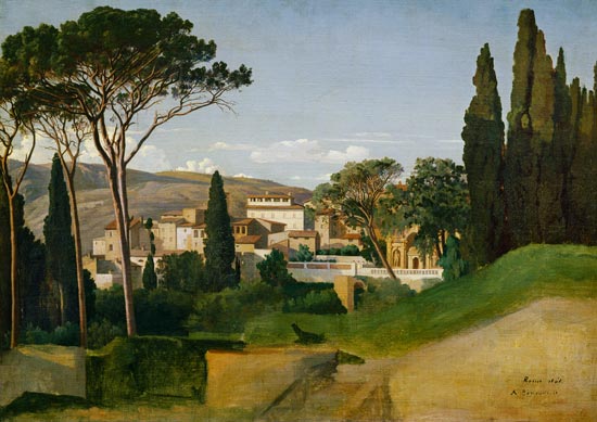 View of a Roman Villa de Jean Achille Benouville