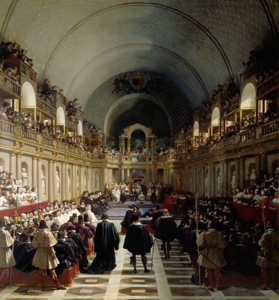 The assembly of the Estates-General on October 27, 1614 de Jean Alaux