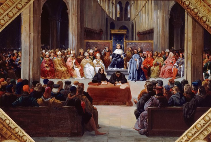 The assembly of the Estates-General, April 10, 1302 de Jean Alaux