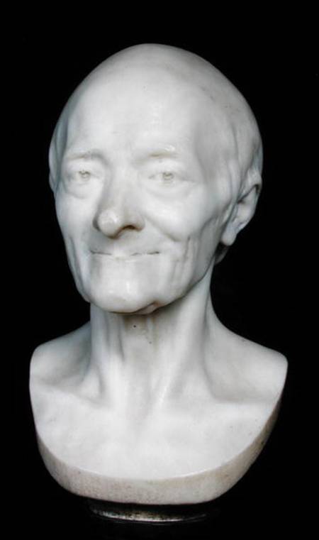 Bust of Voltaire (1694-1778) without his wig de Jean-Antoine Houdon