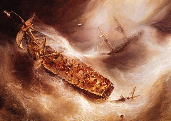 The Act of Sacrifice made Captain Desse towards the Dutch ship ''Columbus'' de Jean Antoine Theodore Gudin