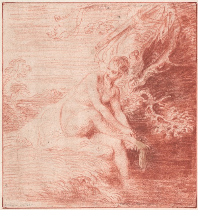 Diana Bathing de Jean Antoine Watteau