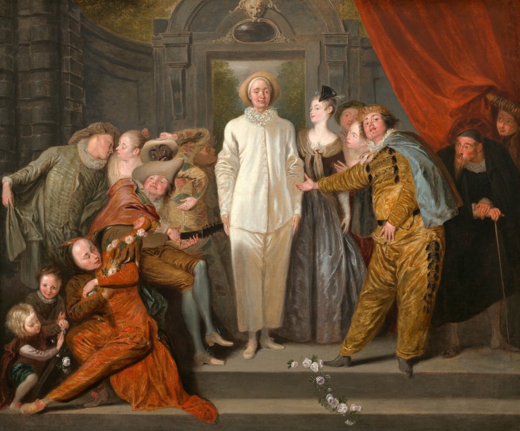 The Italian Comedians de Jean Antoine Watteau
