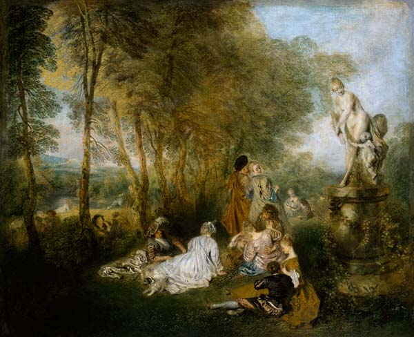 The love feast de Jean-Antoine Watteau