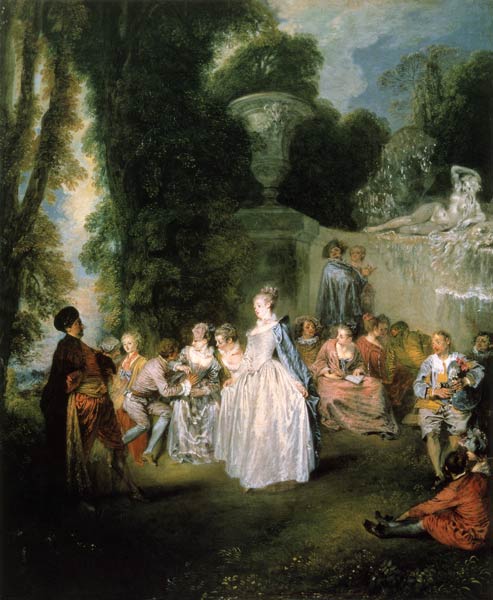 Venetian feast de Jean-Antoine Watteau