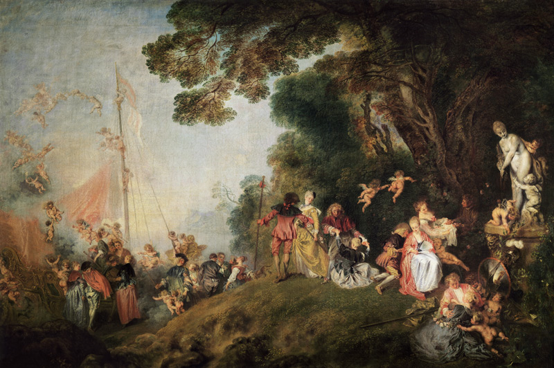 Embarcando a Citera de Jean-Antoine Watteau