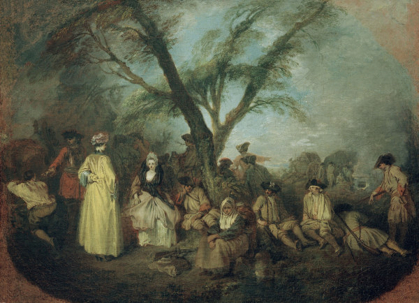 Antoine Watteau, Die Rast de Jean-Antoine Watteau