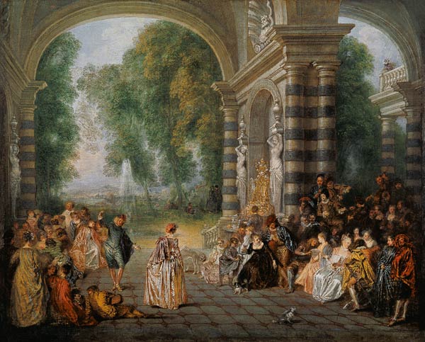 The ball pleasure de Jean-Antoine Watteau