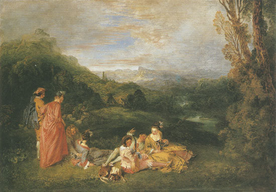 the quiet love de Jean-Antoine Watteau