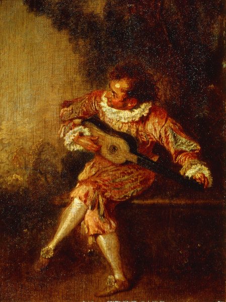 Watteau / The Serenader / 1715 de Jean-Antoine Watteau
