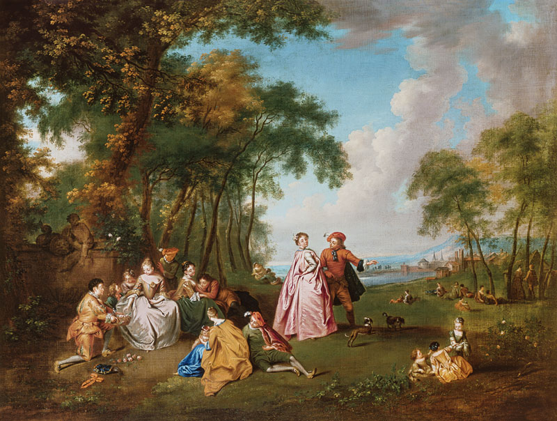 Rural feast. de Jean-Antoine Watteau (Nachfolger)
