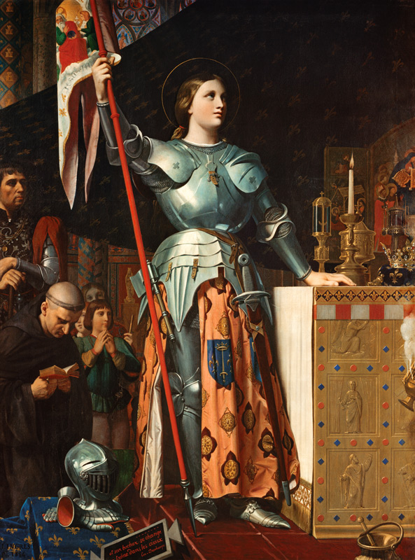 Joan of Arc at the Coronation of Charles VII in the Cathedral at Reims de Dominique Ingres