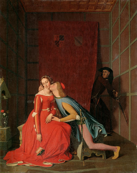 Paolo and Francesca da Rimini de Dominique Ingres