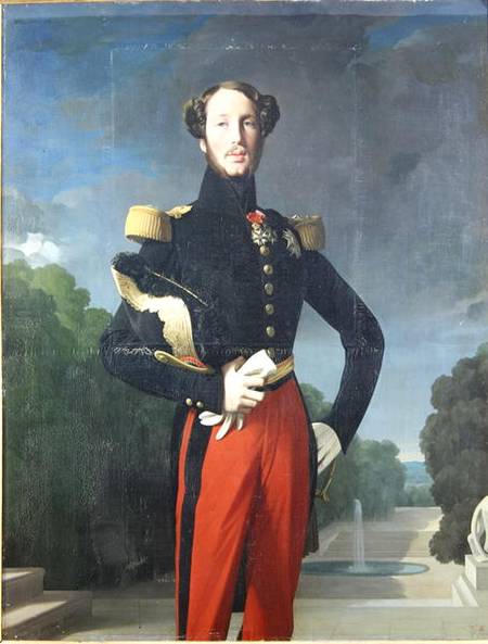 Ferdinand-Philippe (1810-42) Duke of Orleans in the Park at Saint-Cloud de Dominique Ingres