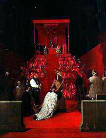 El Duque de Alba en Santa Gudula de Dominique Ingres