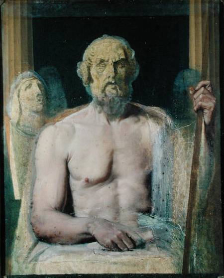 Homer, study for The Apotheosis of Homer de Dominique Ingres