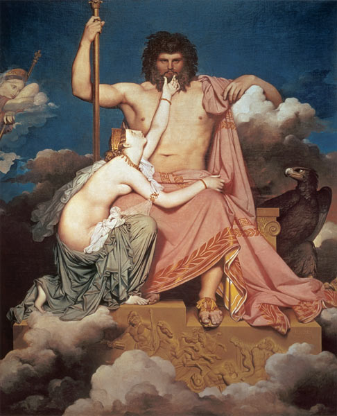 Júpiter y Thetis de Dominique Ingres