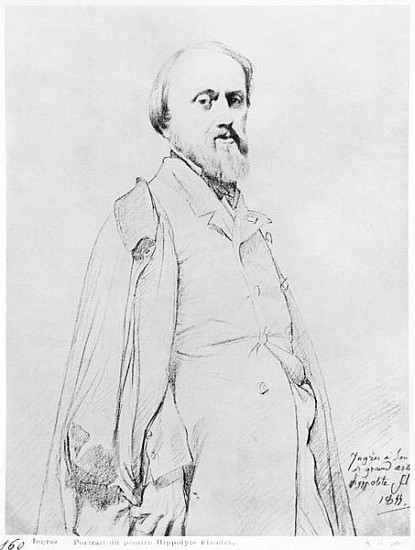 Portrait of the painter Hippolyte Flandrin de Dominique Ingres