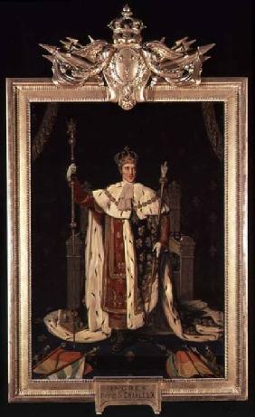 Retrato de Charles X en toga de coronación