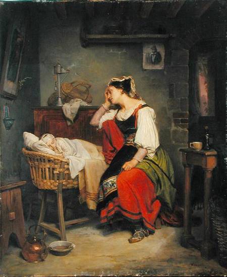 The Sick Child de Jean Augustin Franquelin