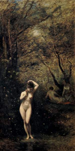 Diana Badende de Jean-Baptiste-Camille Corot