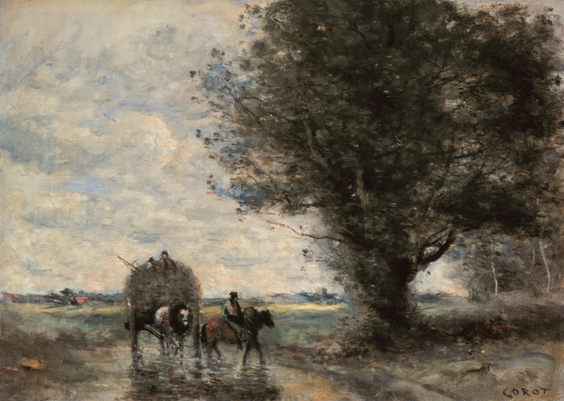 Der Heuwagen de Jean-Baptiste-Camille Corot