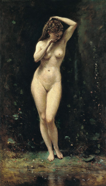 Diana Bathing (The Fountain) de Jean-Baptiste-Camille Corot