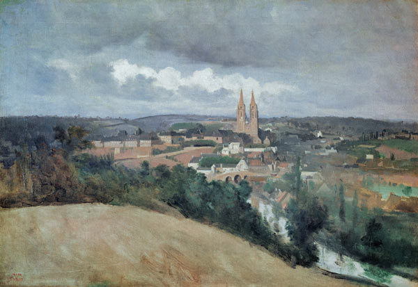 General View of the Town of Saint-Lo de Jean-Baptiste-Camille Corot