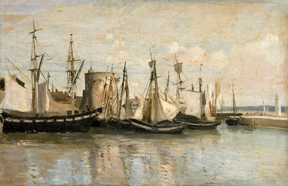 La Rochelle. Entrée du port d'échouage de Jean-Baptiste-Camille Corot