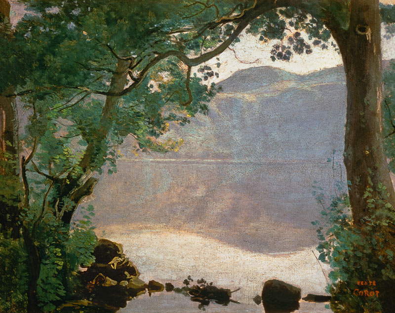 Lake Nemi de Jean-Baptiste-Camille Corot