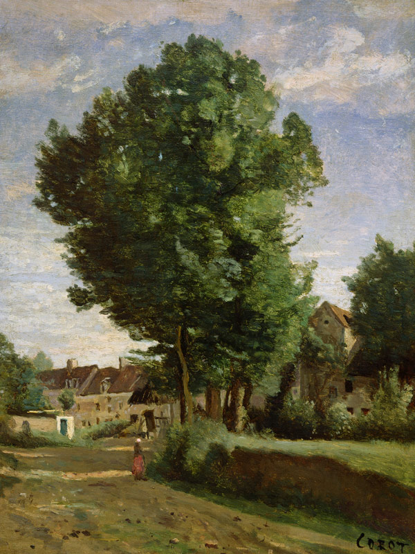 Outskirts of a village near Beauvais de Jean-Baptiste-Camille Corot