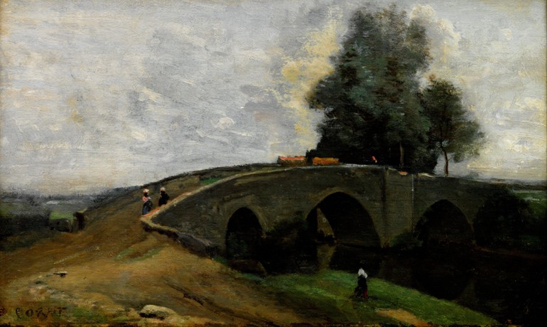 The old bridge de Jean-Baptiste-Camille Corot