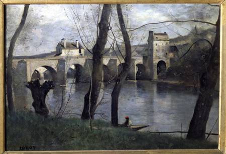 The Bridge at Mantes de Jean-Baptiste-Camille Corot