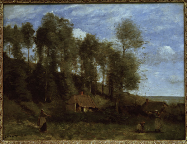 Corot / Landscape near Etretat de Jean-Baptiste-Camille Corot